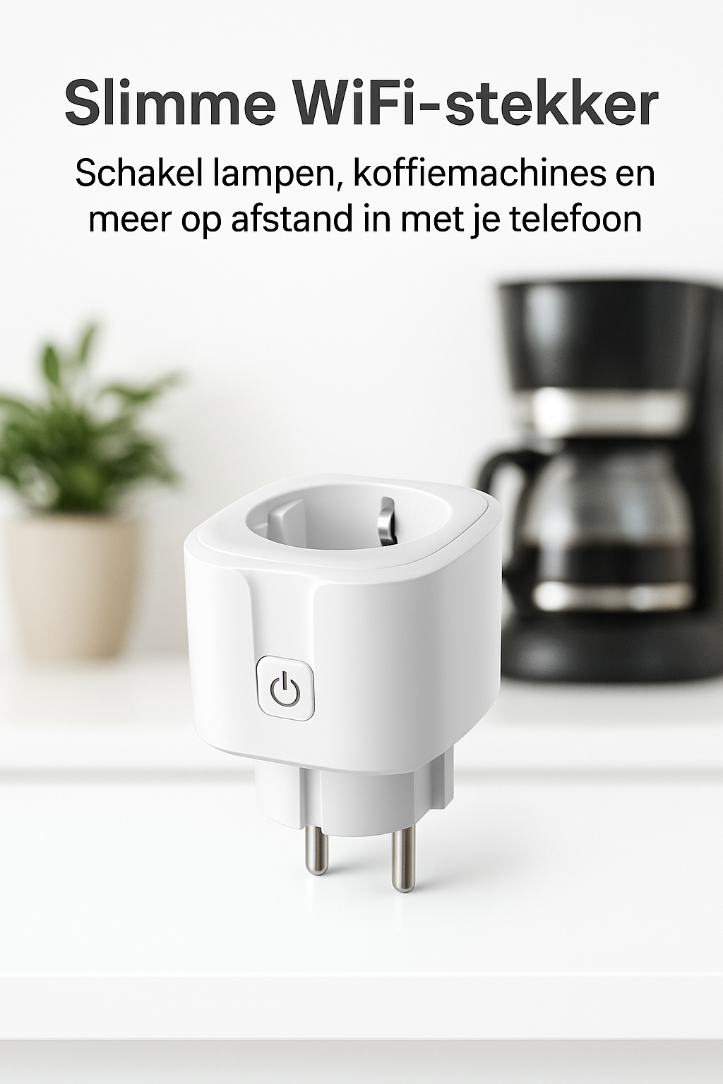 Slimme WiFi Stekker - Bedien apparaten op afstand & bespaar energie